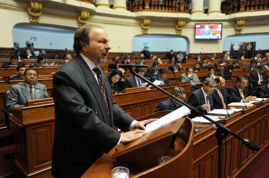 Salomón Lerner Ghitis,en el Congreso de la Republica