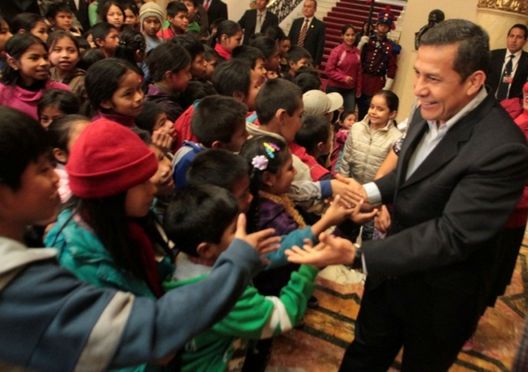 Ollanta Humala, y la Primera Dama, Nadine Heredia