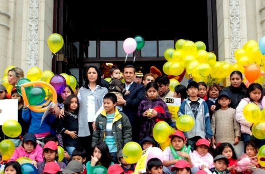 Ollanta Humala, y la Primera Dama, Nadine Heredia