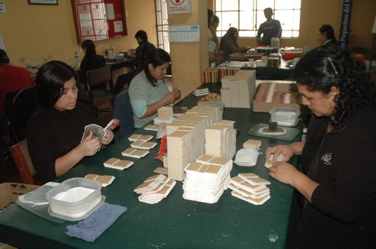Jovenes trabajando