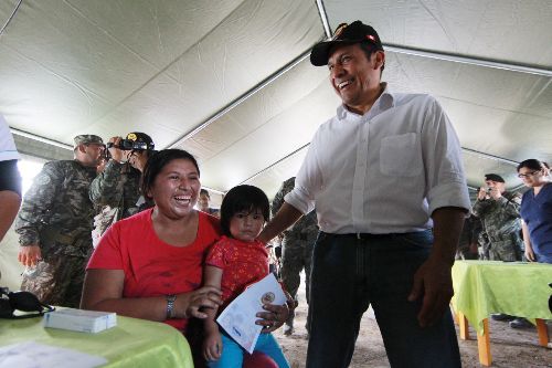 Presidente Ollanta Humala,en el  hospital San Juan de Dios,en Pisco