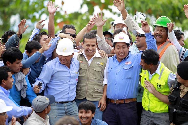 Ollanta Humala participa en ceremonia de entrega  la recuperación del gas natural del Lote 88 del Proyecto Camisea