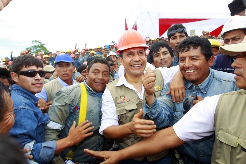 Ollanta Humala participa en ceremonia de entrega  la recuperación del gas natural del Lote 88 del Proyecto Camisea