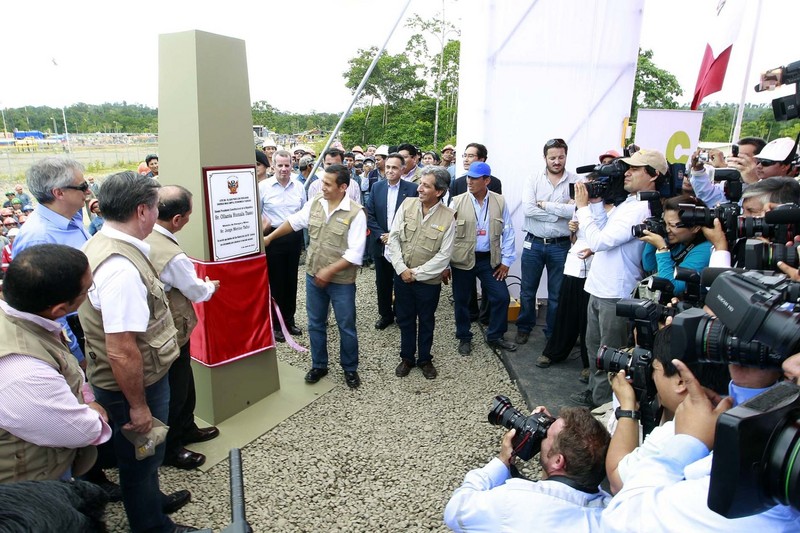 Ollanta Humala participa en ceremonia de entrega  la recuperación del gas natural del Lote 88 del Proyecto Camisea