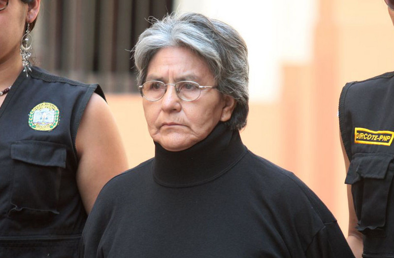 El Director de la Policía Nacional, Raúl Salazar, presentó a la presunta terrorista Elena Requejo Mestanza