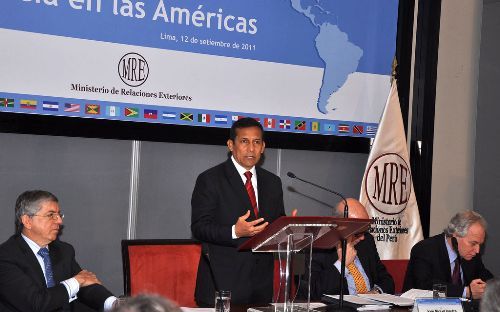 El Presidente de la República Ollanta Humala en una de sus jornadas