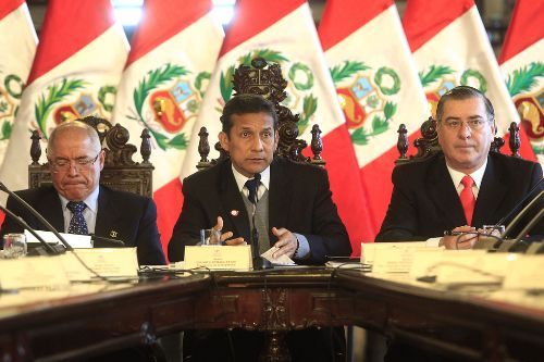 Presidente de la República, Ollanta Humala, en unas de sus jornadas