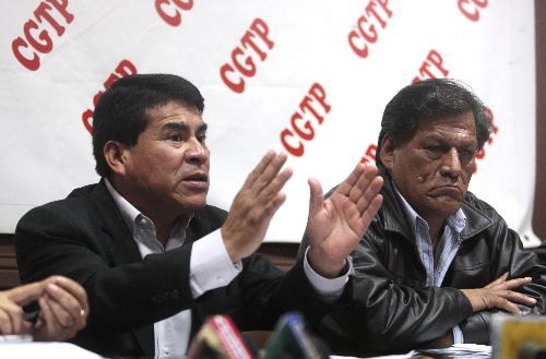 Mario Huamán, el Secretario General de la CGTP
