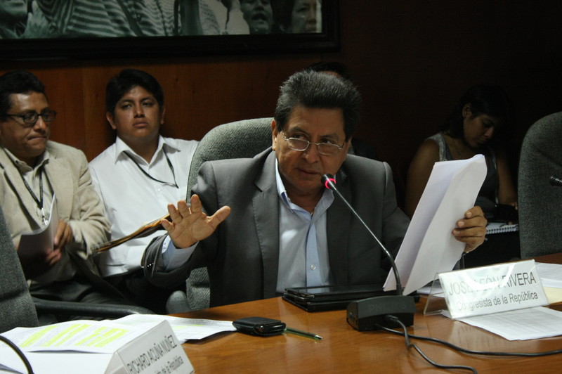 Congresista José León Rivera, Presidente de la Comisión Agraria del Congreso de la República (2011 - 2012)