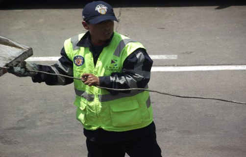 Accidente en la Vía Expresa, cerca al puente Domingo Orué
