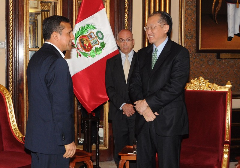 Presidente Ollanta Humala, se reúne con el presidente electo del Banco Mundial Jim Yong Kim, en Palacio de Gobierno