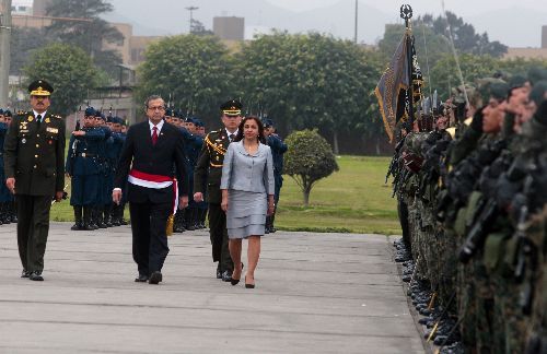 La primera Vicepresidenta Marisol Espinoza en una de sus jornadas