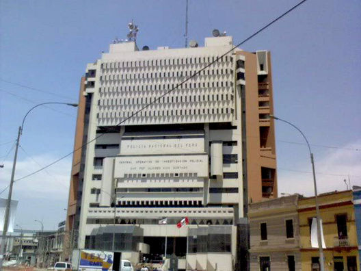 La sede de la Dirincri en la avenida España en el centro de Lima