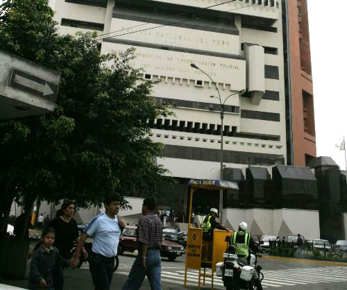 La sede de la Dirincri en la avenida España en el centro de Lima