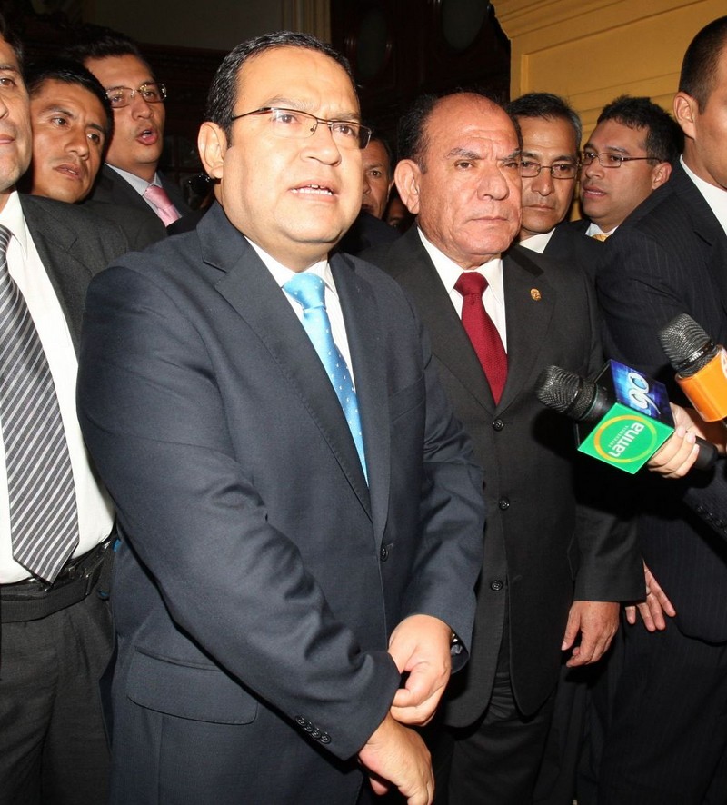 Ministro de Defensa, Alberto Otárola, participa en firma de convenio entre las Fuerzas Armadas y el Sector Empresarial en la Cámara de Comercio