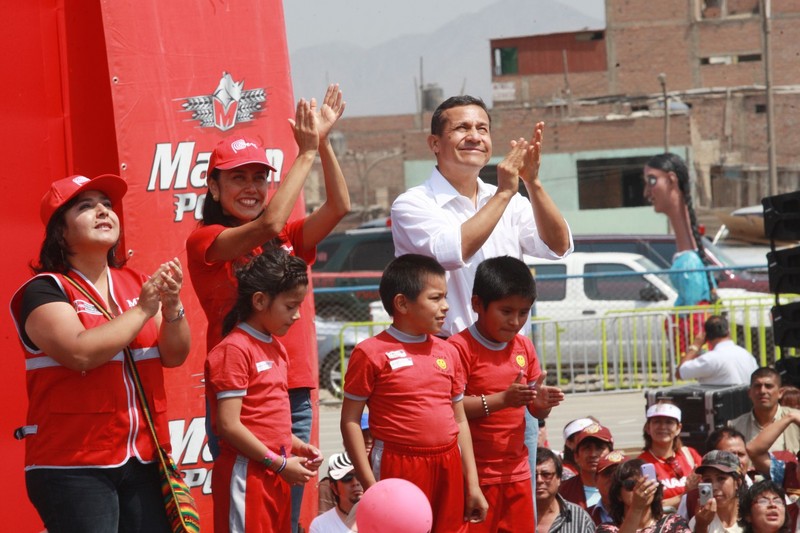 Presidente de la República, Ollanta Humala, celebra el Día del Niño Peruano en distrito de San Juan de Lurigancho