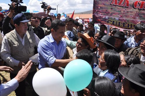 El presidente de la República, Ollanta Humala, en la región Cajamarca