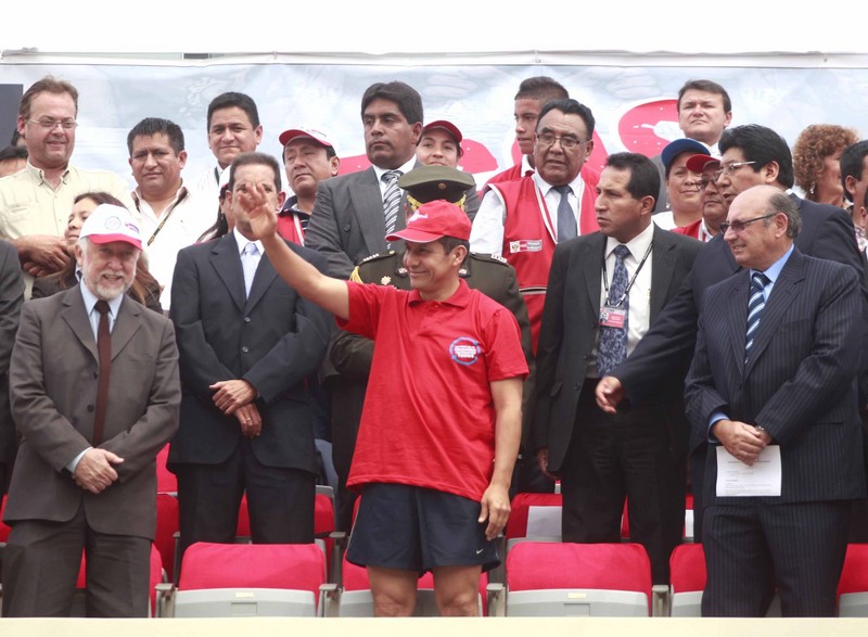 Presidente Ollanta Humala participó de los Juegos Deportivos Escolares Nacionales 2012, en el Estadio Nacional