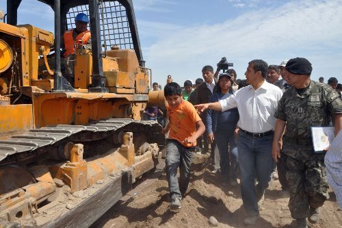 Presidente Ollanta Humala Tasso en su visita a Juliaca