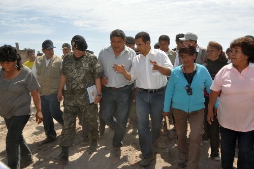 Presidente Ollanta Humala Tasso en su visita a Juliaca