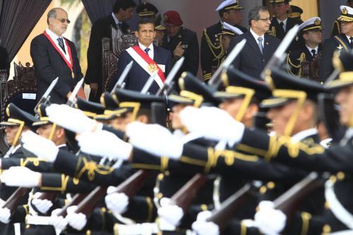 Presidente de la República, Ollanta Humala, en los distritos de Chorrillos y la Punta en el aniversario de Grau