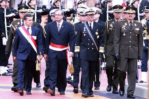 Presidente de la República, Ollanta Humala, en los distritos de Chorrillos y la Punta en el aniversario de Grau