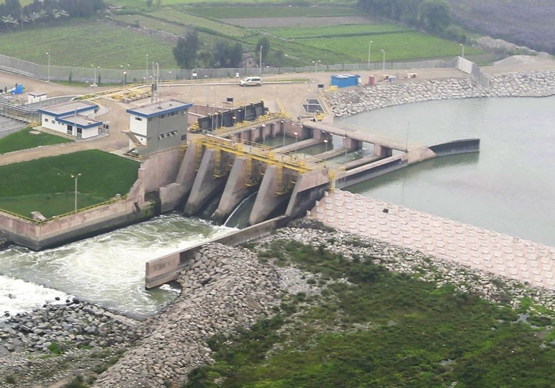 Imágenes aéreas de la planta de tratamiento de agua Huachipa y Ramal Norte