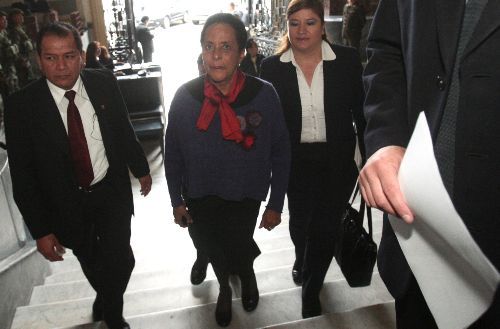 Ministra de Cultura Susana Baca en una de sus jornadas