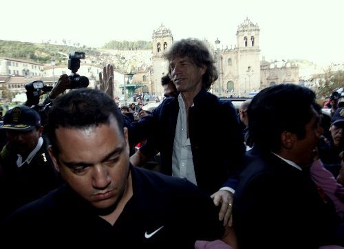 Mick Jagger, un astro del rokn and roll, en el Perú