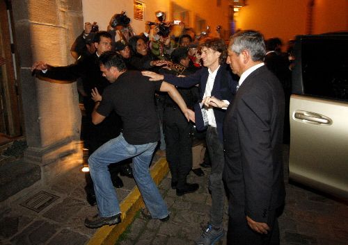 Mick Jagger, un astro del rokn and roll, en el Perú