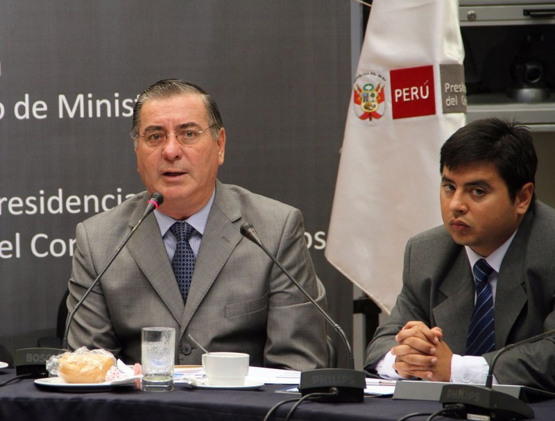 Presidente del Consejo de Ministros, Oscar Valdés, expone en conferencia sobre 'Politica Nacional del Gobierno Electrónico'