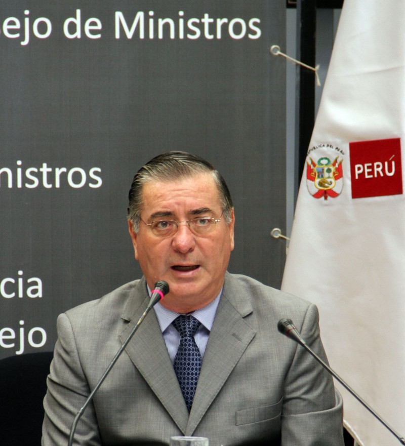Presidente del Consejo de Ministros, Oscar Valdés, expone en conferencia sobre 'Politica Nacional del Gobierno Electrónico'