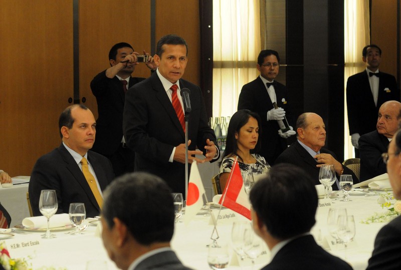 Presidente Ollanta Humala participa en importantes reuniones con empresarios japoneses en Tokio