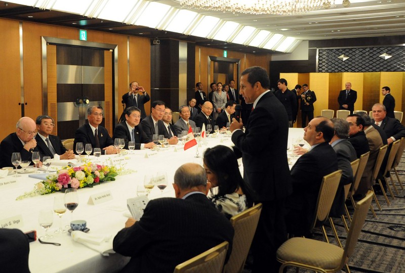 Presidente Ollanta Humala participa en importantes reuniones con empresarios japoneses en Tokio