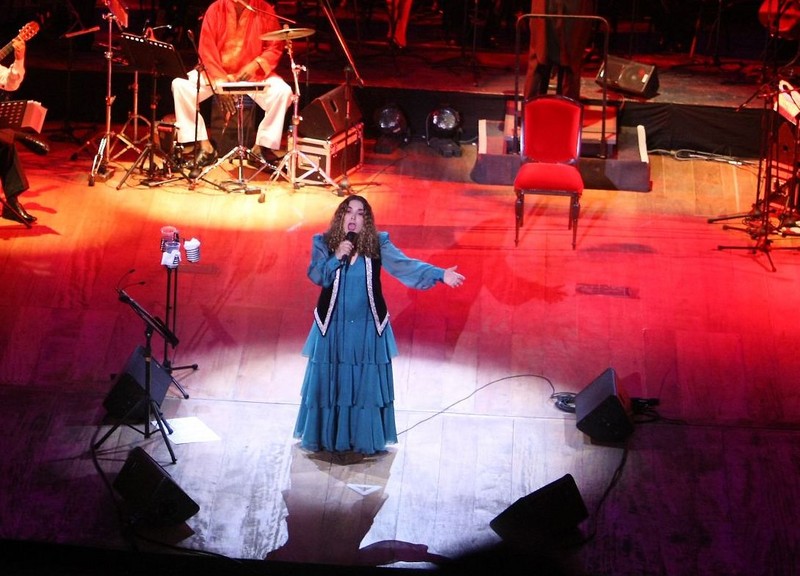 Tania Libertad ofreció recital en el Teatro Municipal, por sus cincuenta años de trayectoria artística