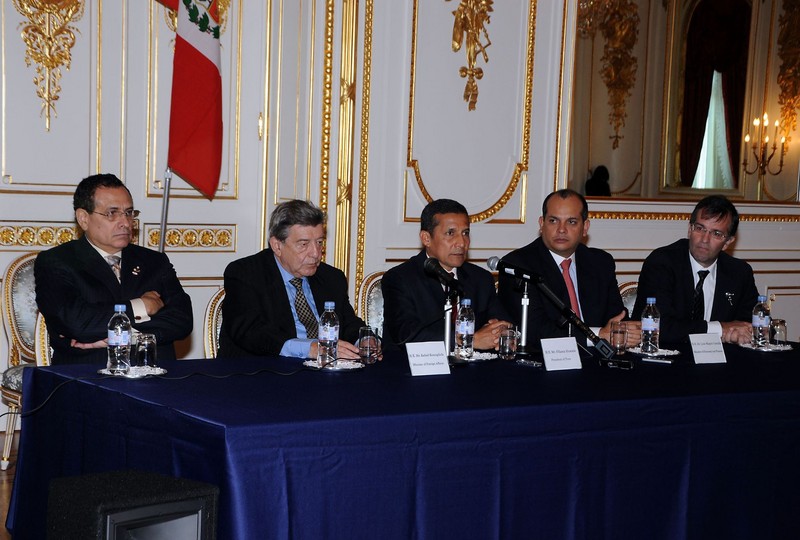 Presidente de la República, Ollanta Humala, durante conferencia de prensa en Japón