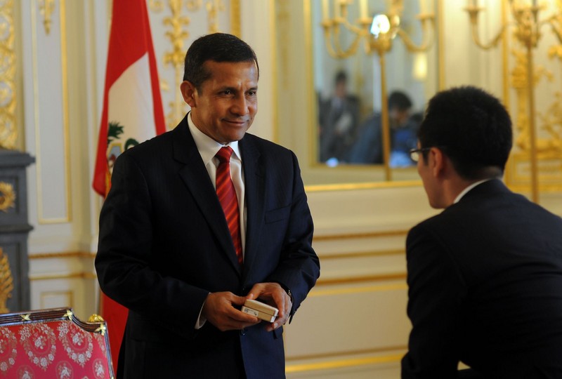 Presidente de la República, Ollanta Humala, durante conferencia de prensa en Japón