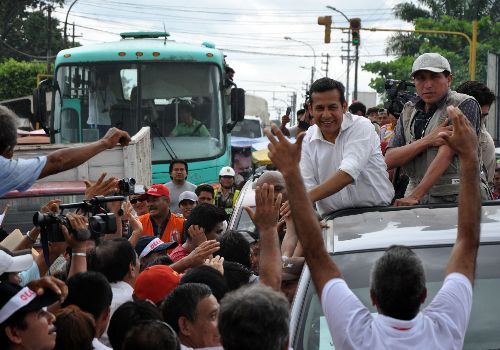 Presidente Ollanta Humala en su visita a Loreto