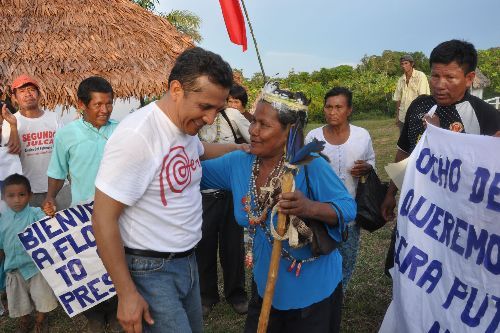 Presidente Ollanta Humala en su visita a Loreto