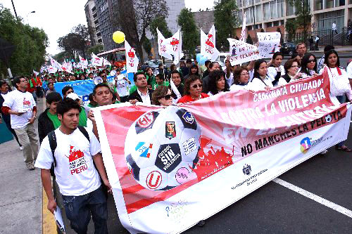 Caminata Ciudadana Contra la Violencia en el Fútbol