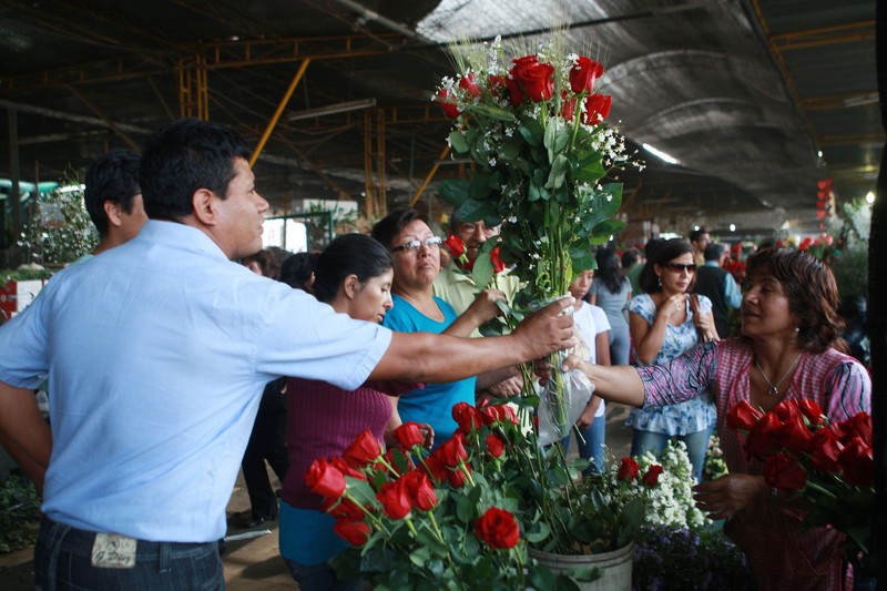 Miles de personas hicieron sus compras en el mercado de flores por el día de madre.