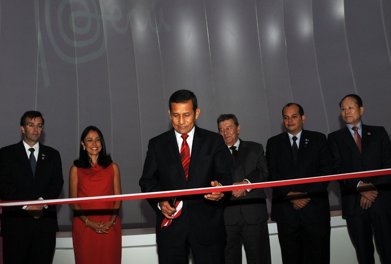 Presidente Ollanta Humala, inauguró pabellon Perú en la Expo YEOSU 2012, en Corea