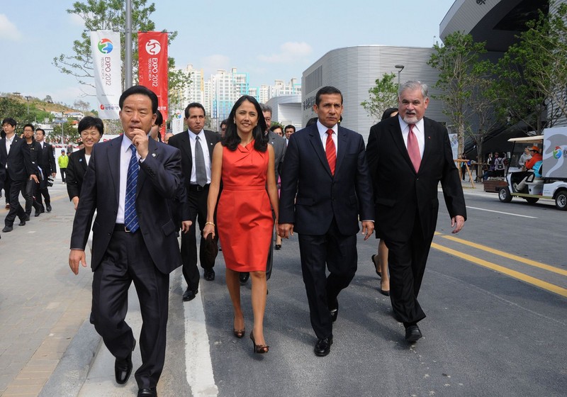 Presidente Ollanta Humala, inauguró pabellon Perú en la Expo YEOSU 2012, en Corea