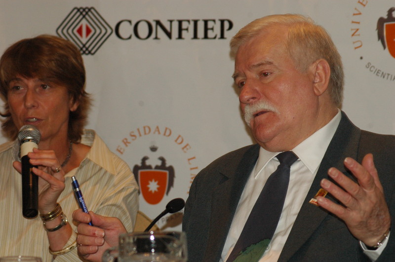 Ex Mandatario de Polonia y Premio Nobel de La Paz, Lech Walesa quien fue el primer líder tras la caída del comunismo en el país