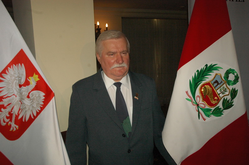 Ex Mandatario de Polonia y Premio Nobel de La Paz, Lech Walesa quien fue el primer líder tras la caída del comunismo en el país