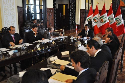 Jefe de Estado Ollanta Humala en Palacio de gobierno