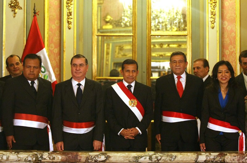 Presidente Ollanta Humala, tomó juramento a José Antonio Urquizo Maggia, como nuevo ministro de Defensa