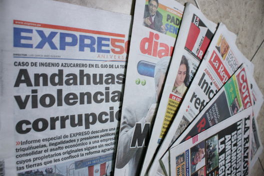 Portadas de Diarios y revistas de lima