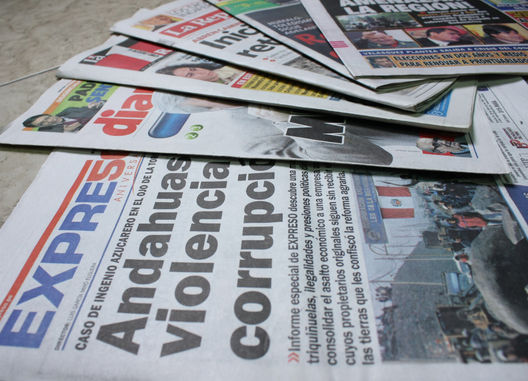 Portadas de Diarios y revistas de lima