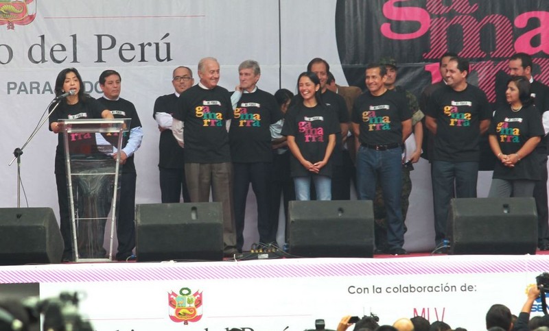 Presidente Ollanta Humala participó en la celebración por los 50 años del Emporio del centro comercial de Gamarra